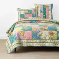The Company Store Darla Patchwork Quilt Cotton Floral Multi Handmade brand New