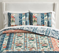 Pottery Barn - Bridgette Vintage Floral Reversible Quilt Sale