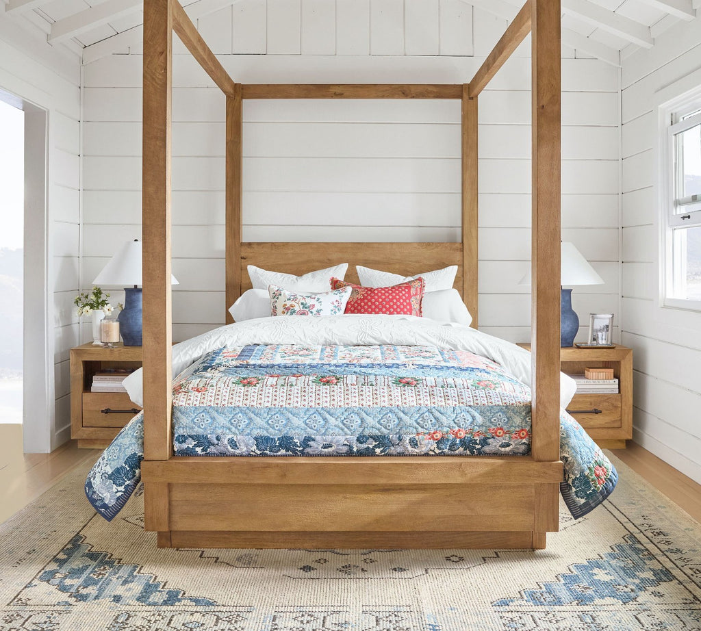 Pottery Barn - Bridgette Vintage Floral Reversible Quilt Sale