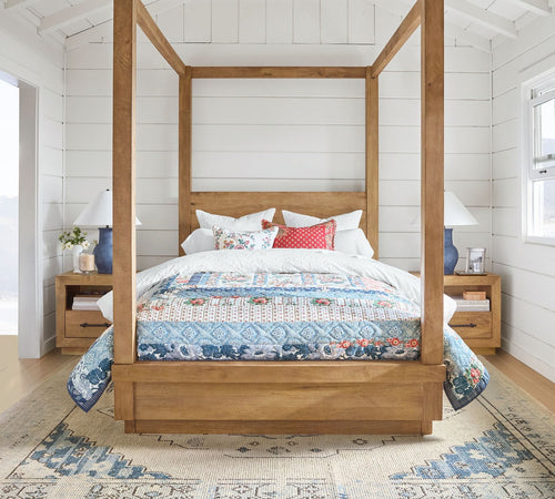 Pottery Barn - Bridgette Vintage Floral Reversible Quilt Sale