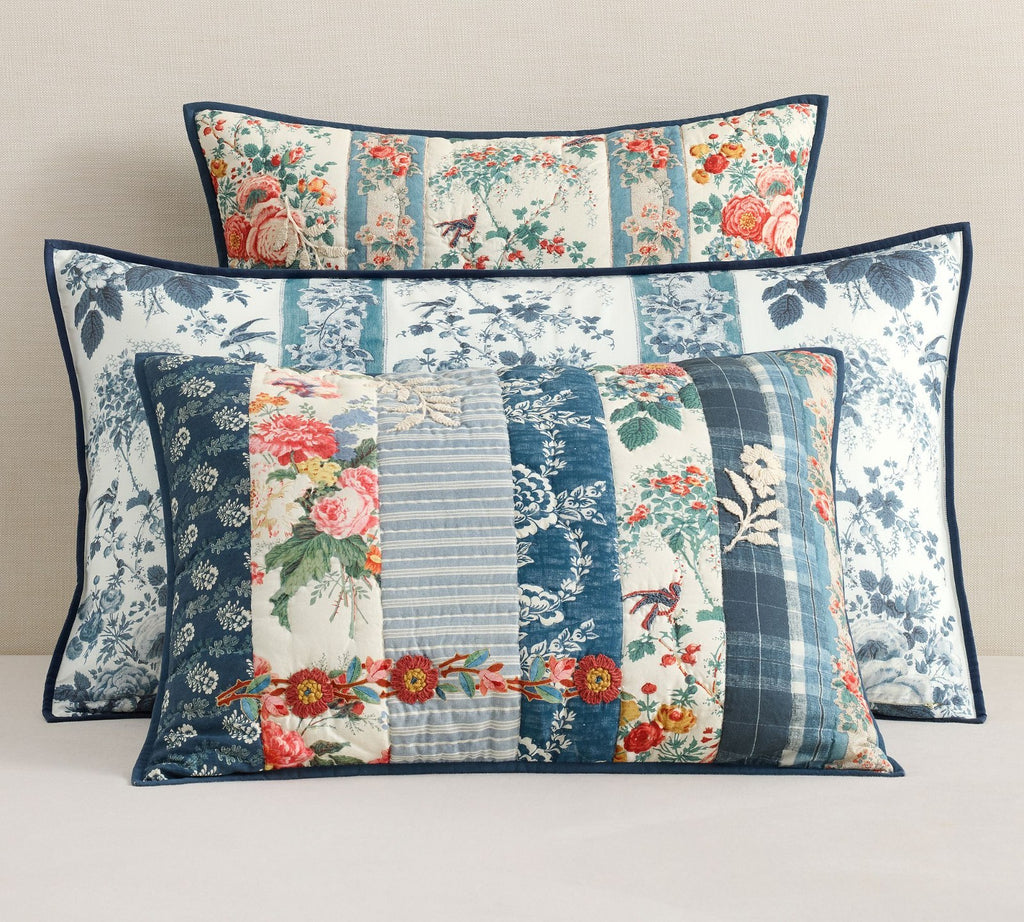 Pottery Barn - Bridgette Vintage Floral Reversible Quilt Sale
